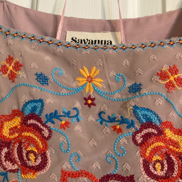 Savanna Jane Embroidered Floral Blouse - Picture 7 of 7